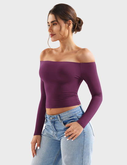 Top Luzlie con spalle scoperte