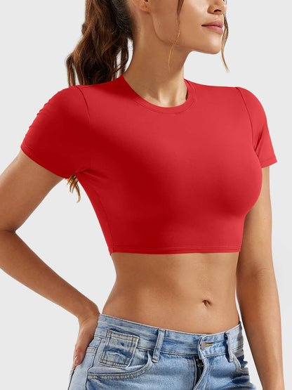 Crop top Colin a manica corta