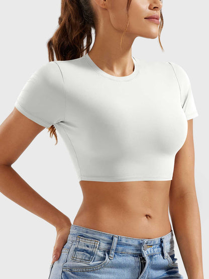 Crop top Colin a manica corta