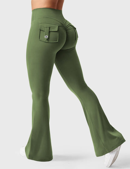 Leggings Brittany flare con tasche