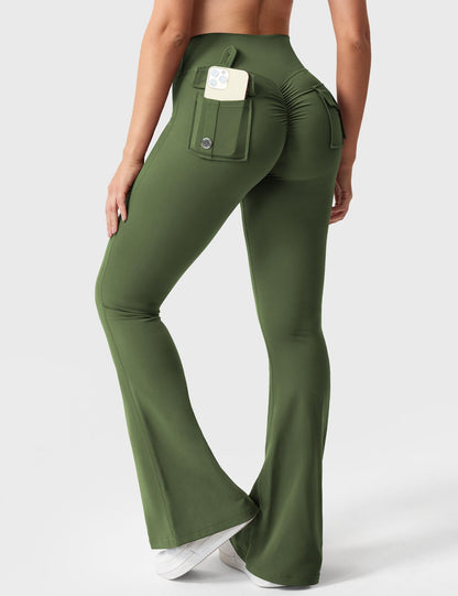 Leggings Brittany flare con tasche