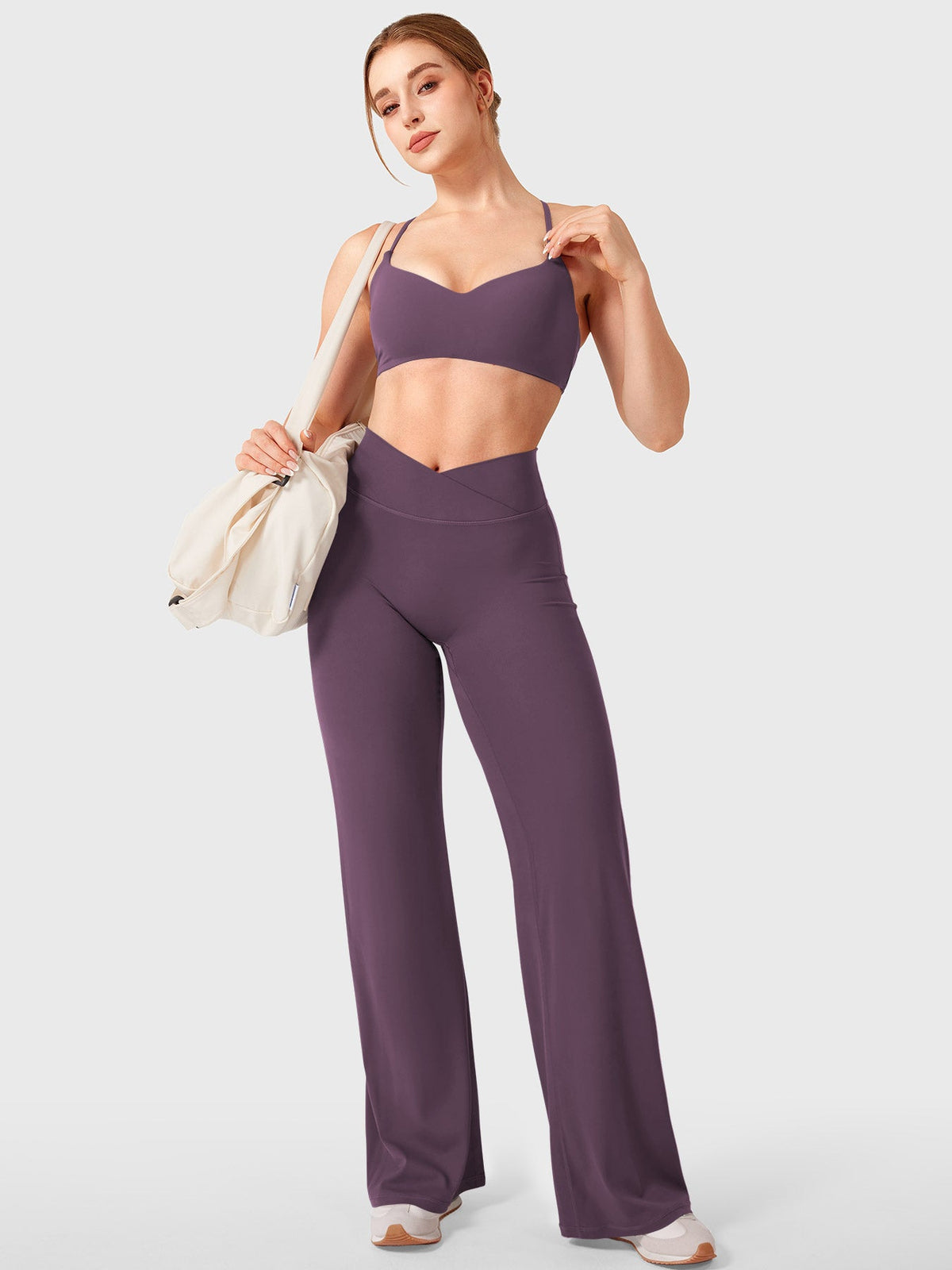 Leggings Eddiy dritti con vita a V 31,5″