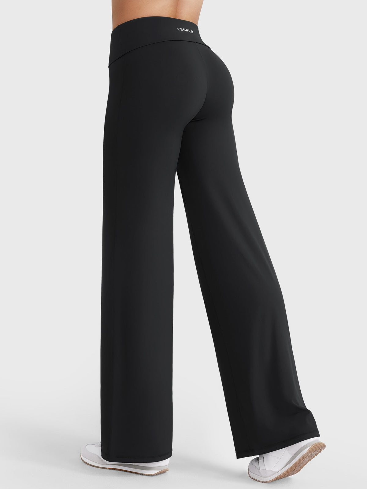 Leggings Eddiy dritti con vita ripiegata 31,5″