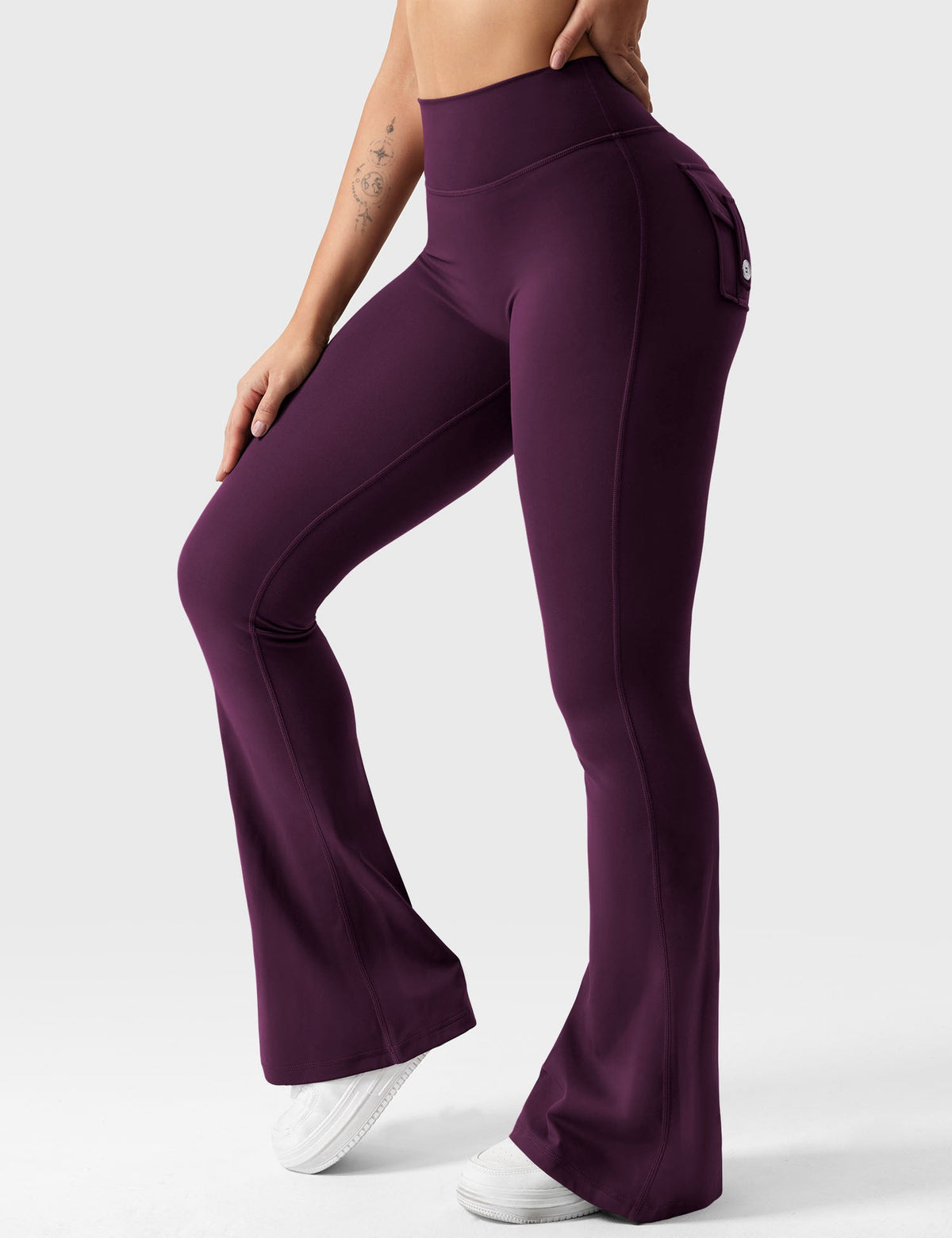 Leggings Brittany flare con tasche
