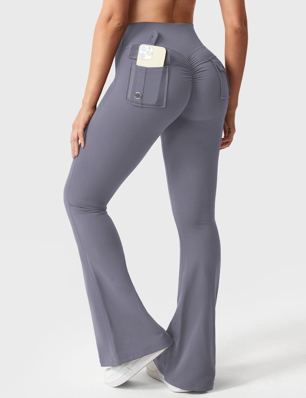 Yeoreo Brittany Flared Leggings with Pockets