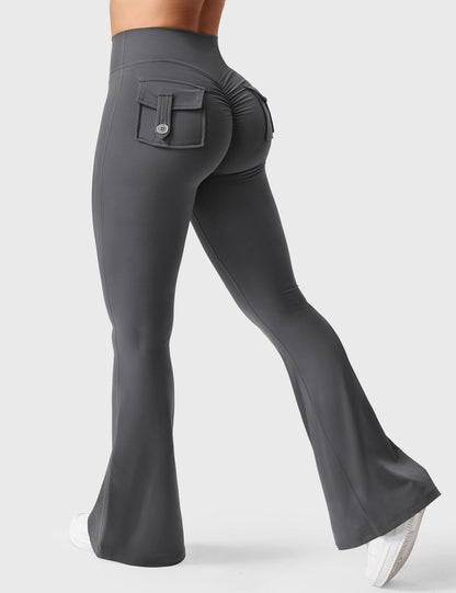 Leggings Brittany flare con tasche 30″
