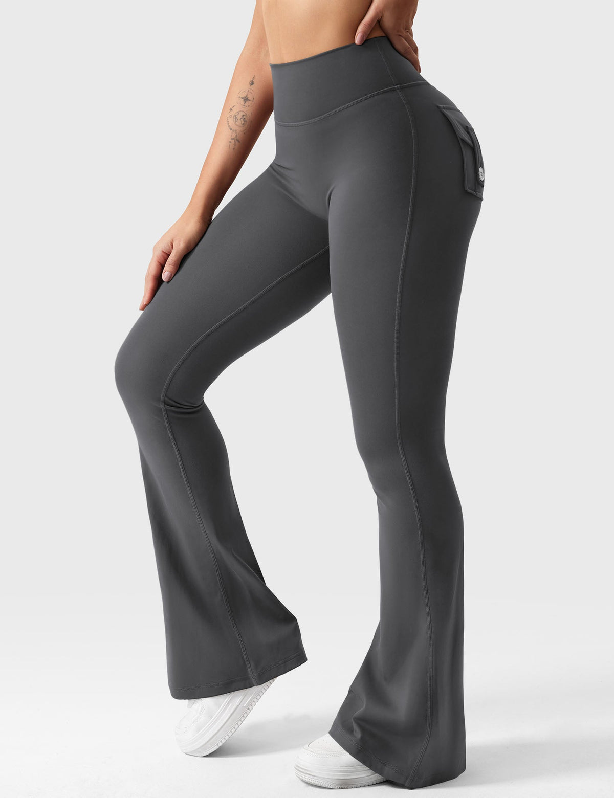 Leggings Brittany flare con tasche 30″