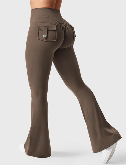 Leggings Brittany flare con tasche