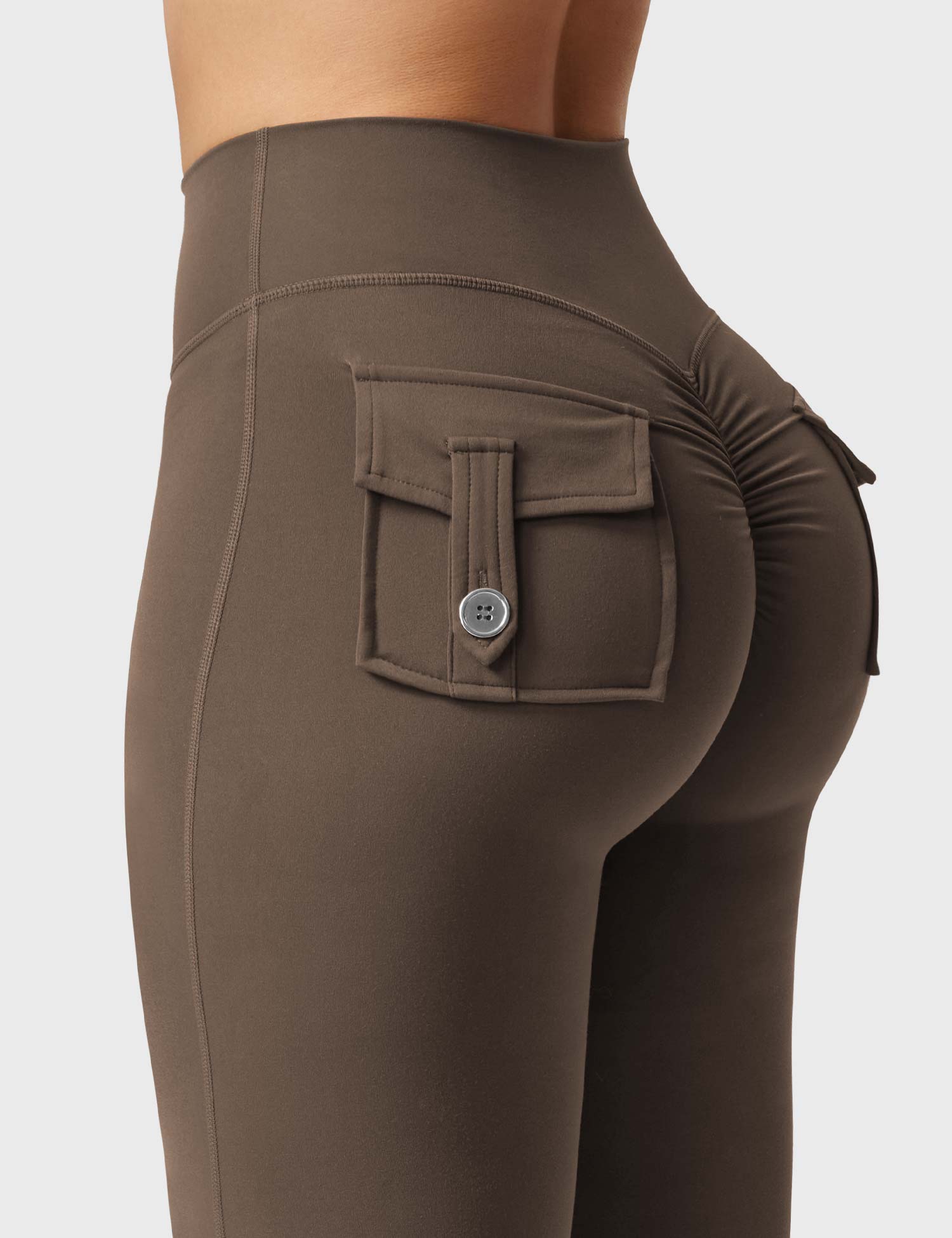 Yeoreo Brittany 30" Flared Leggings with Pockets