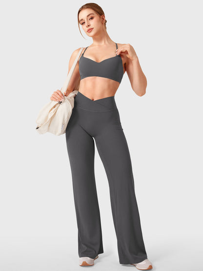 Leggings Eddiy dritti con vita a V 31,5″