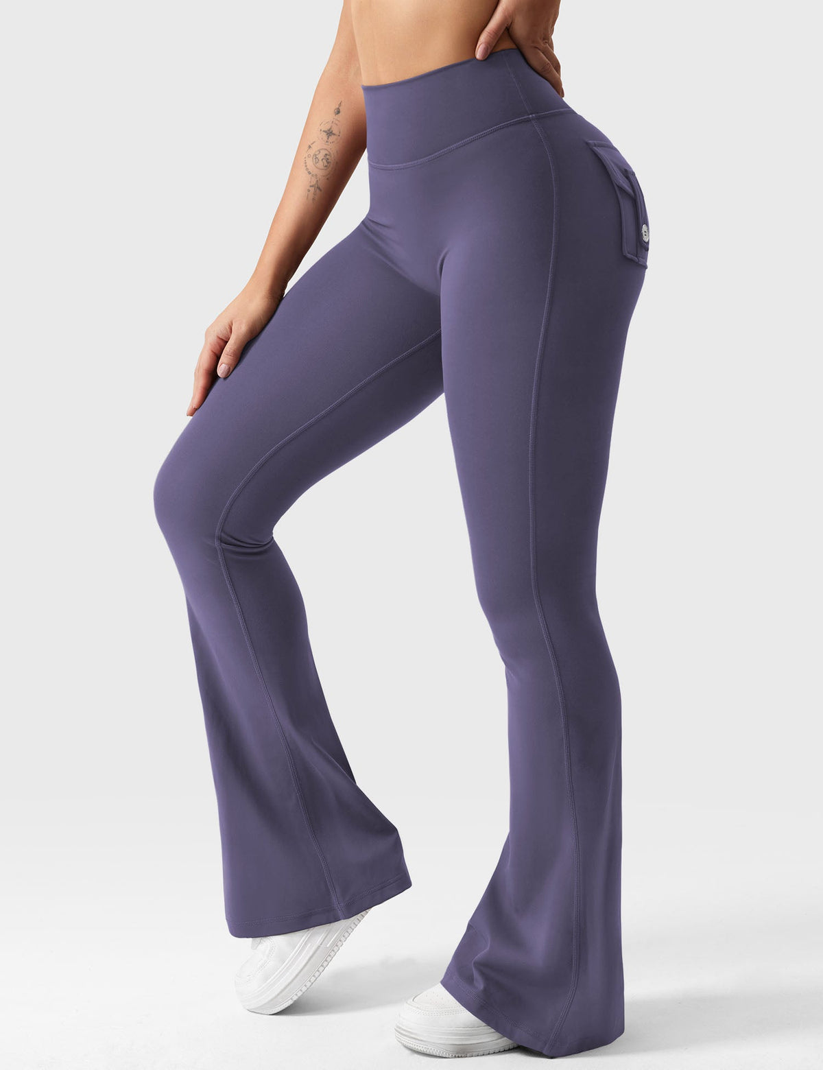 Leggings Brittany flare con tasche