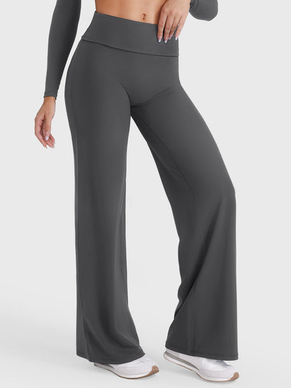 Leggings Eddiy dritti con vita ripiegata 31,5″