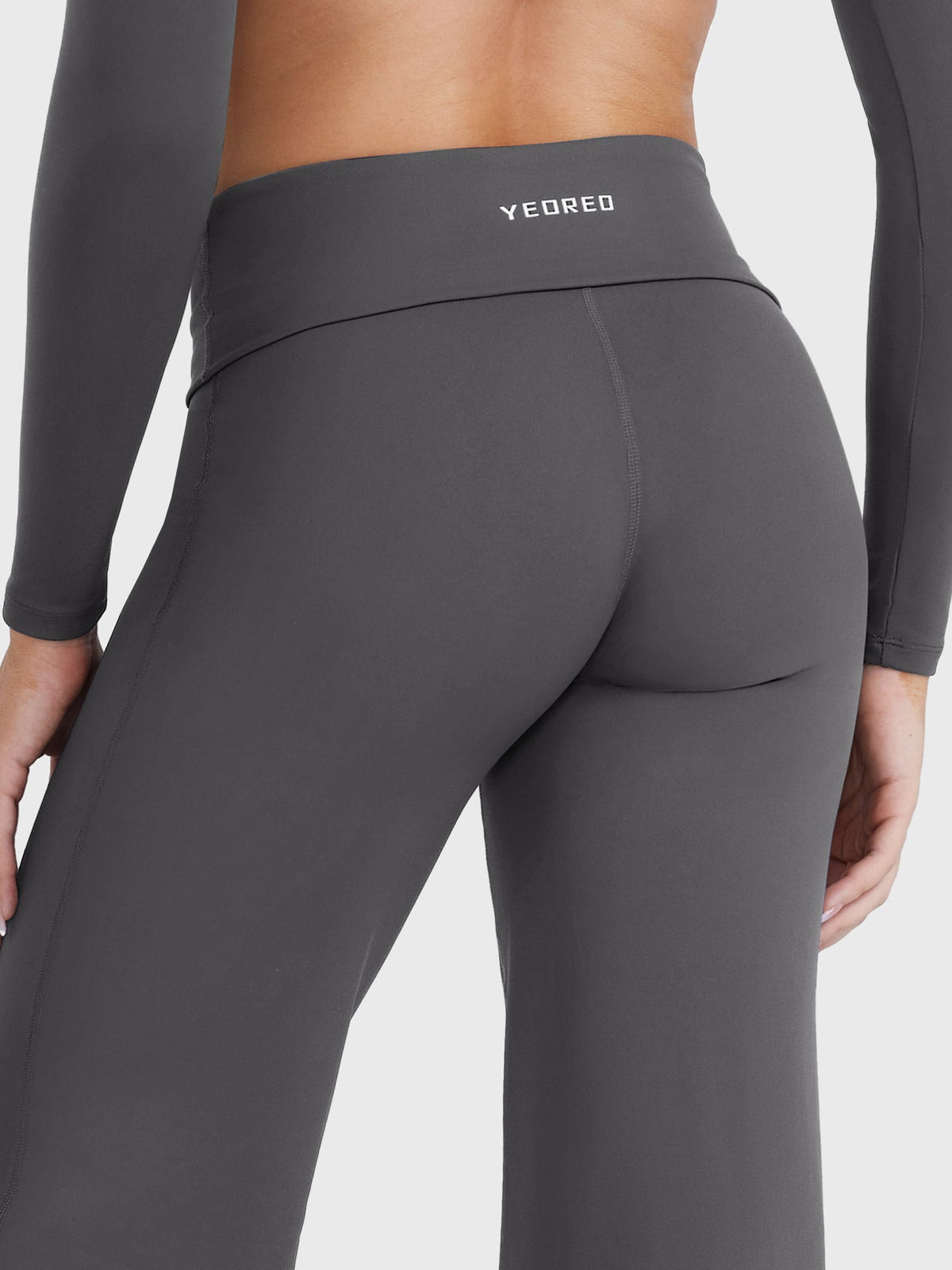 Leggings Eddiy dritti con vita ripiegata 31,5″
