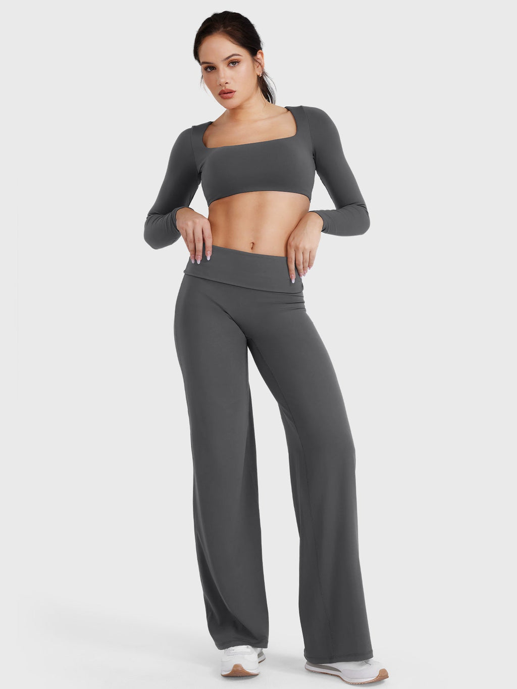 Yeoreo Eddiy 31.5" Fold Over Straight Leggings