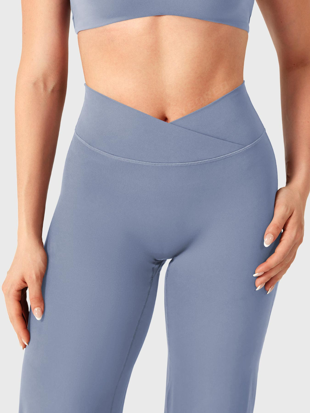 Leggings Eddiy dritti con vita a V 31,5″