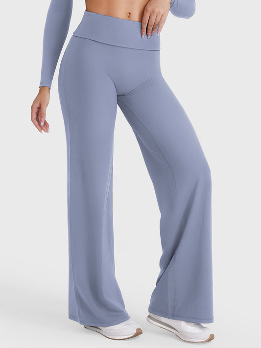 Leggings Eddiy dritti con vita ripiegata 31,5″