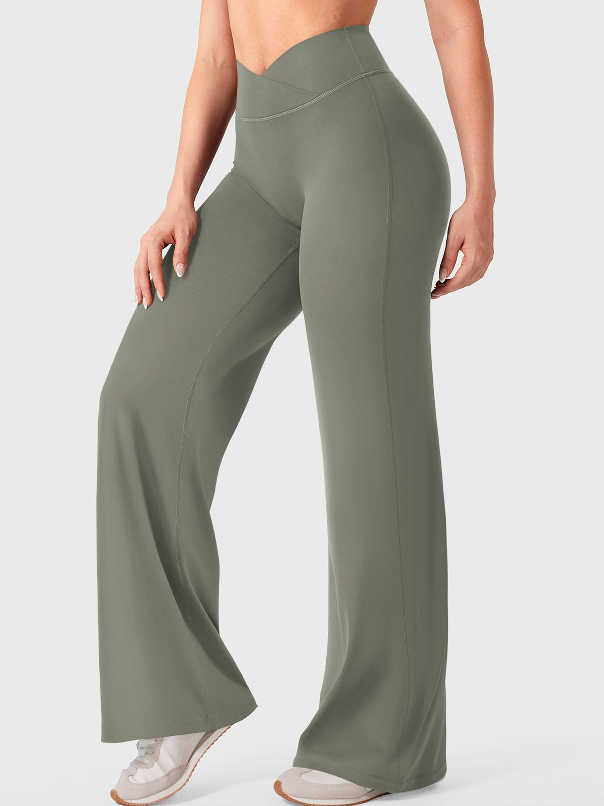 Leggings Eddiy dritti con vita a V 31,5″