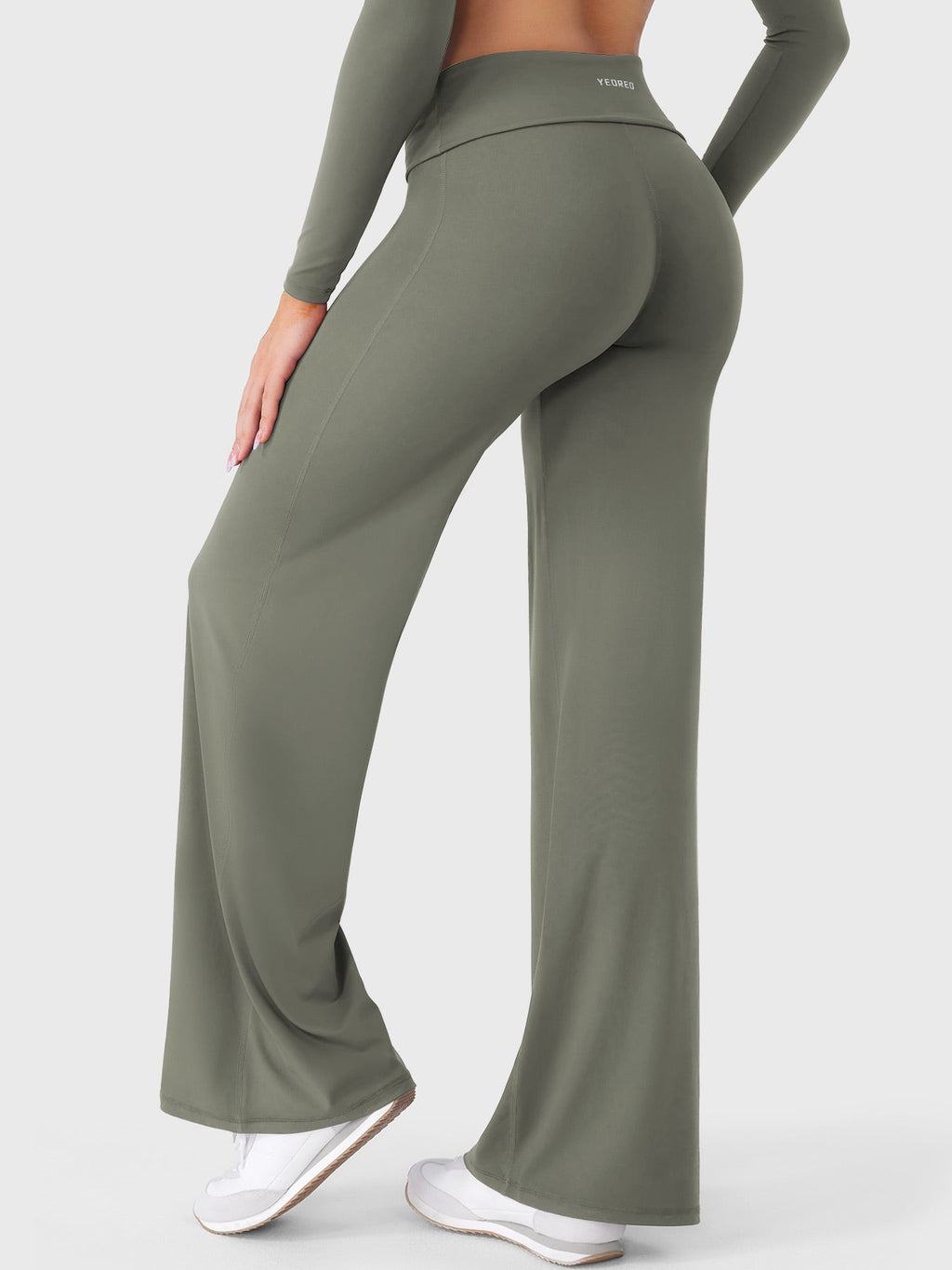 Yeoreo Eddiy 31.5" Fold Over Straight Leggings