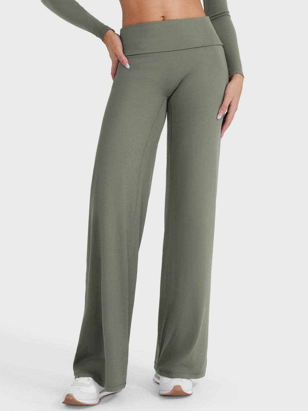 Yeoreo Eddiy 31.5" Fold Over Straight Leggings