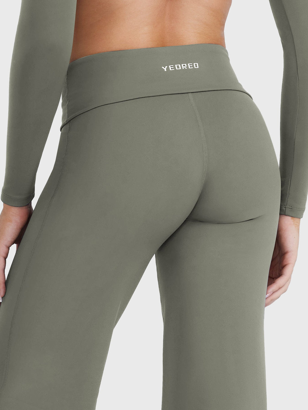 Yeoreo Eddiy 31.5" Fold Over Straight Leggings