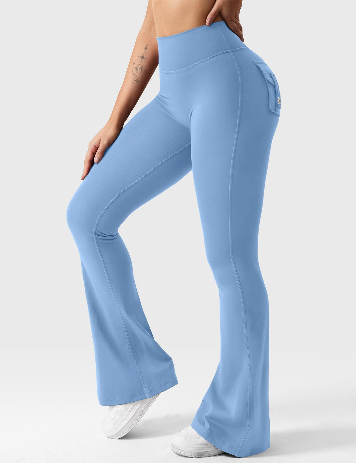 Leggings Brittany flare con tasche 30″