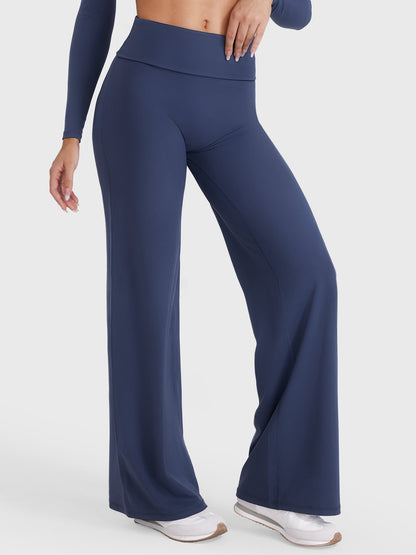 Leggings Eddiy dritti con vita ripiegata 31,5″