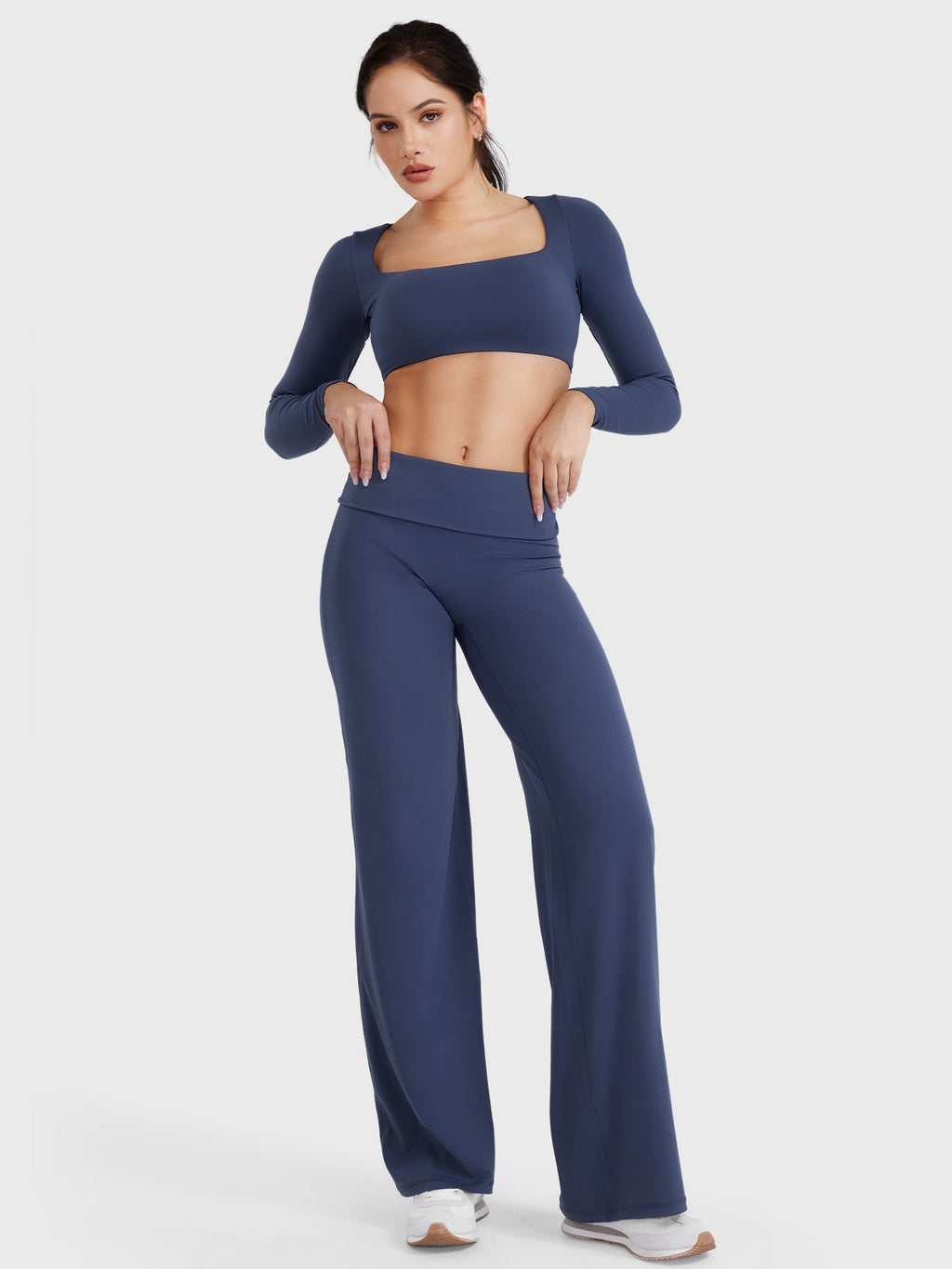 Yeoreo Eddiy 31.5" Fold Over Straight Leggings