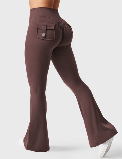 Leggings Brittany flare con tasche