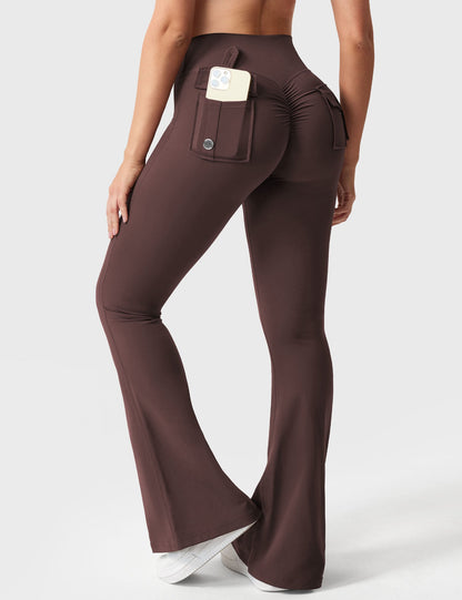 Leggings Brittany flare con tasche