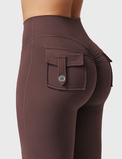 Leggings Brittany flare con tasche 30″