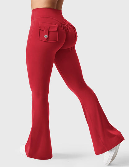 Leggings Brittany flare con tasche