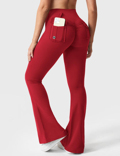 Leggings Brittany flare con tasche