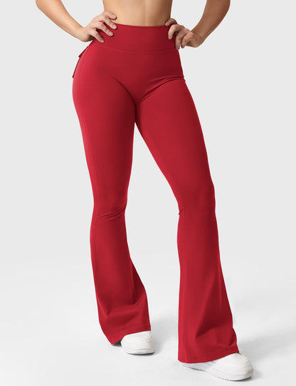 Leggings Brittany flare con tasche 30″