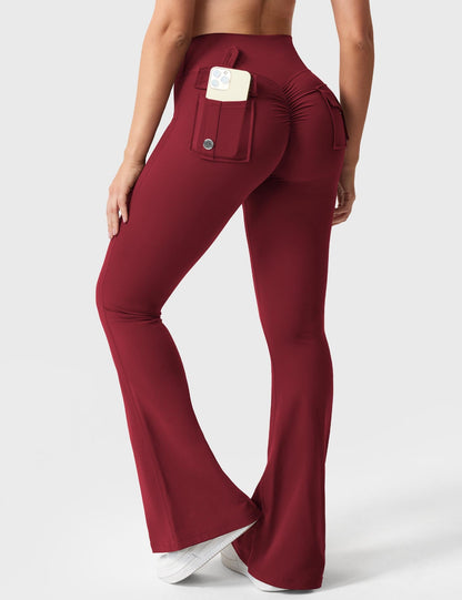 Leggings Brittany flare con tasche