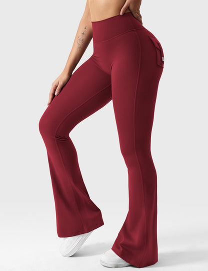 Leggings Brittany flare con tasche 30″