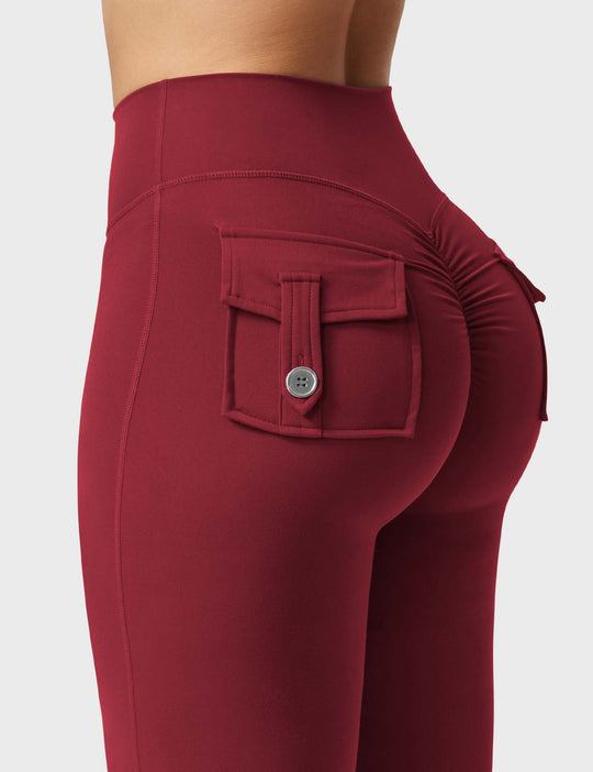 Yeoreo Brittany Flared Leggings with Pockets