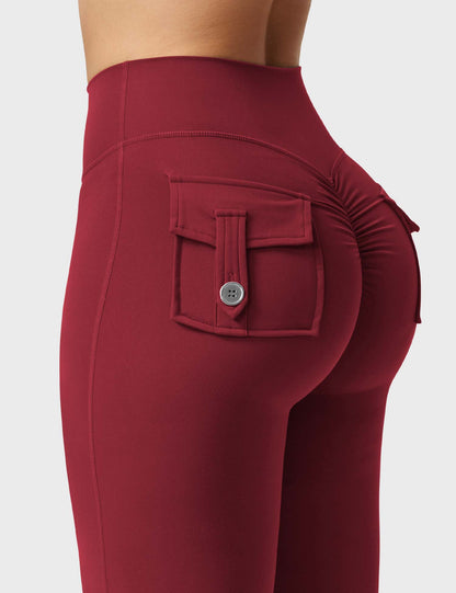 Leggings Brittany flare con tasche 30″