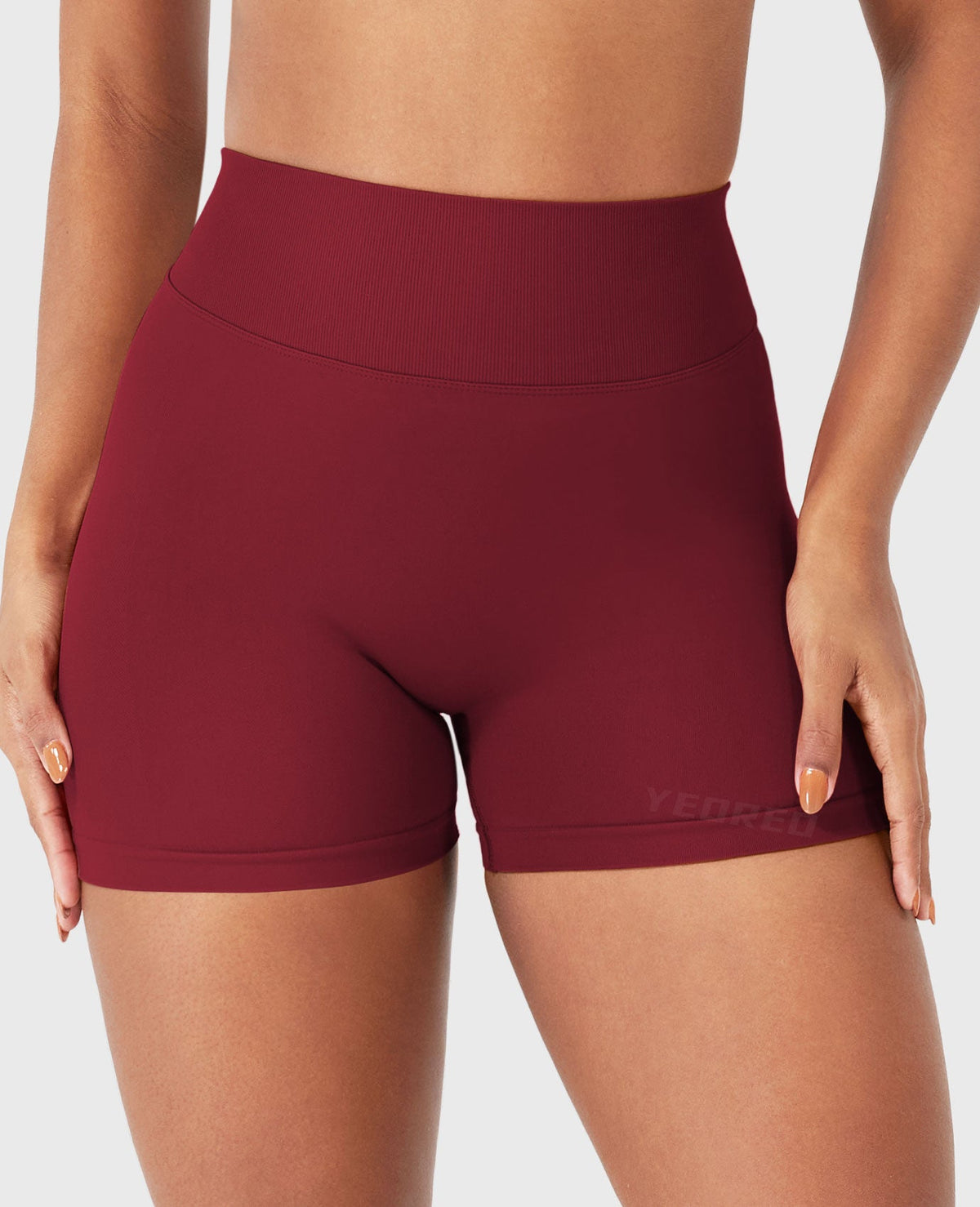Shorts SoftHue senza cuciture con schiena a V 3,6″